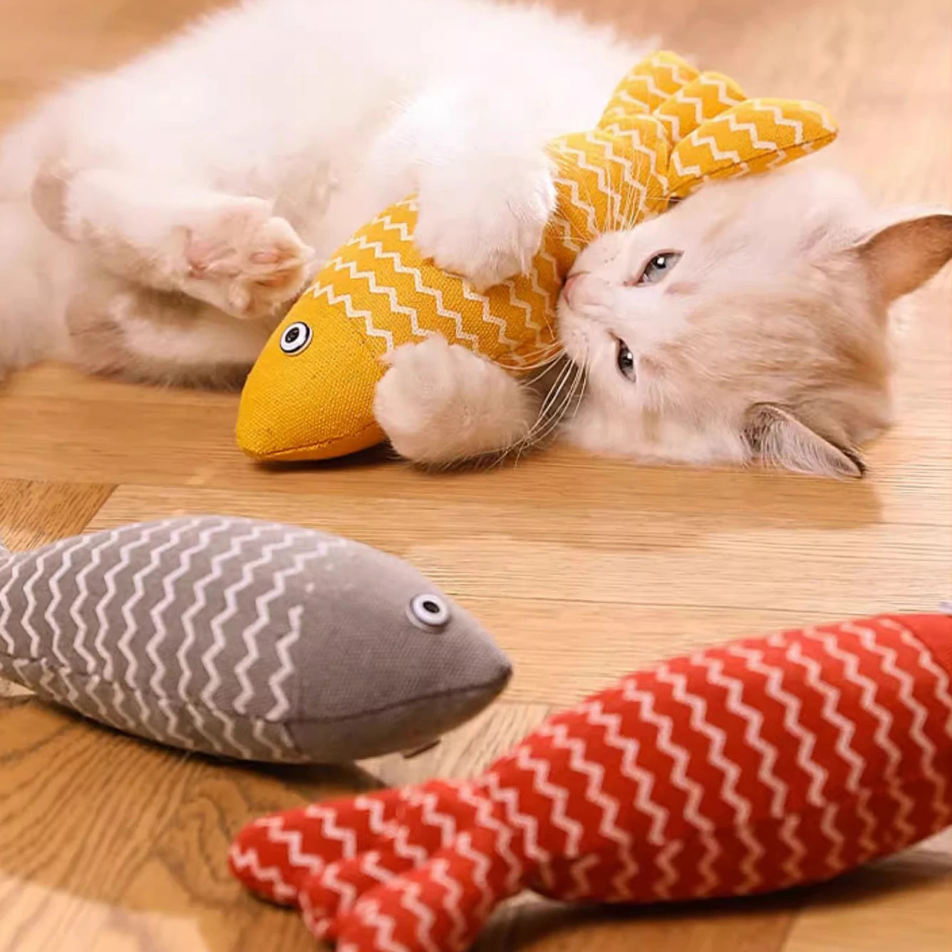 Juguete de pez con catnip para gatos – Mixifú’s Approved 🐾