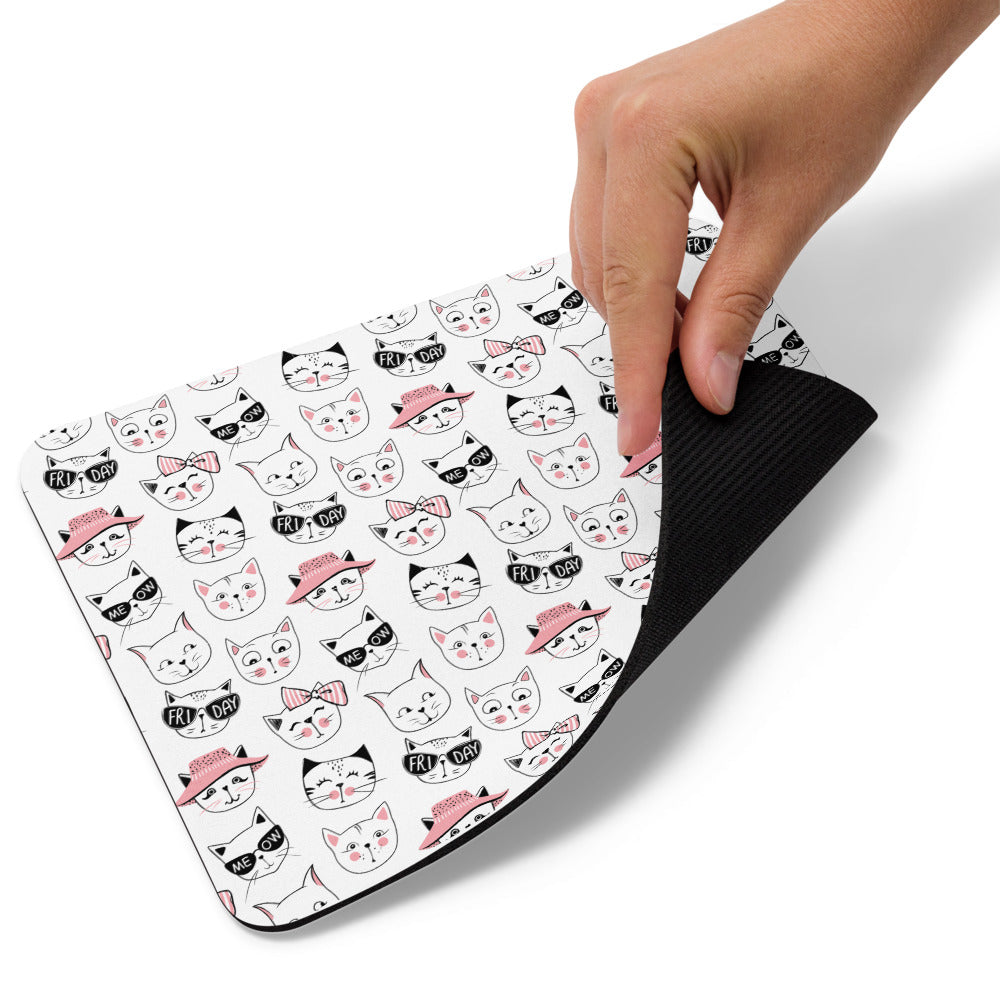 ALFOMBRILLA DE RATÓN con diseño de gatos con estilo– Antideslizante