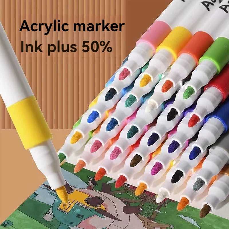 KISSBUTY Acrylic Paint Art Marker (12-60 Colors)