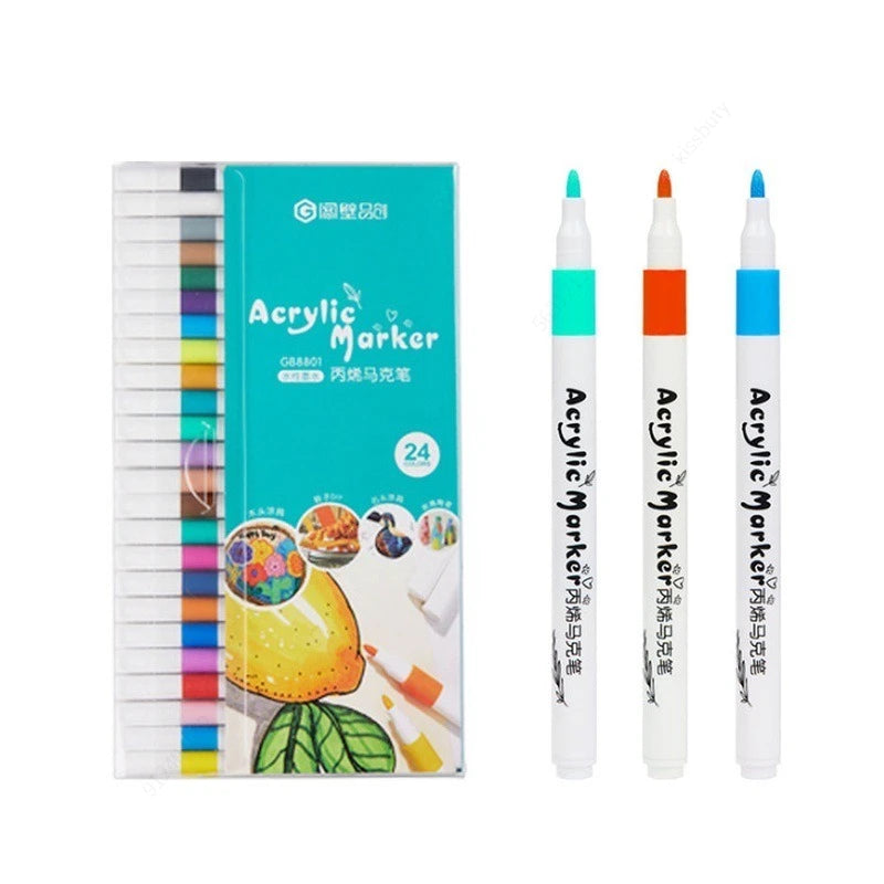 KISSBUTY Acrylic Paint Art Marker (12-60 Colors)