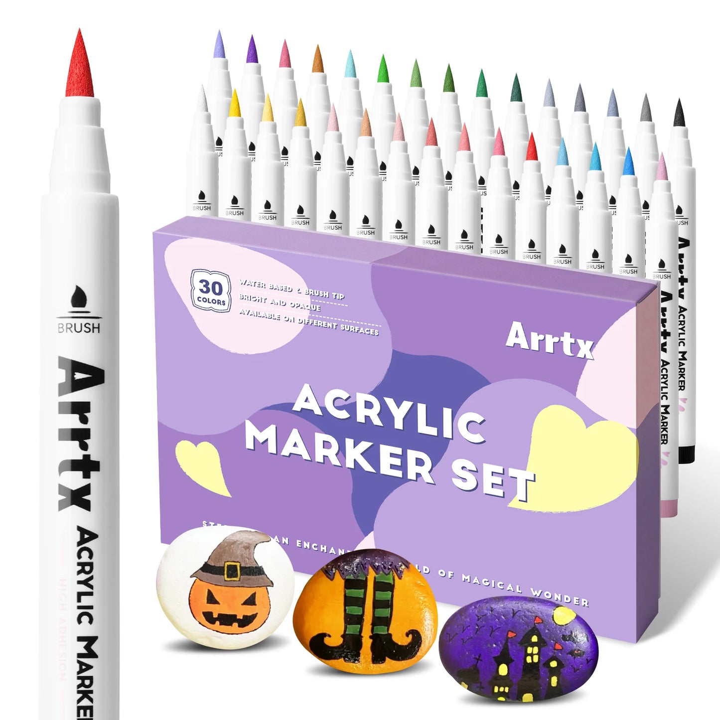 ARRTX Acrylic Paint Marker Brush (30/36 Colors)