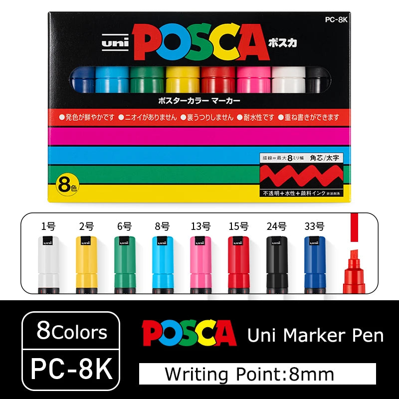 UNI POSCA Marker Pen Set